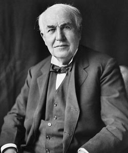 Thomas Edison Inventor da lâmpada incandescente