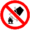 Proibição de apagar com água