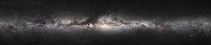 Fotografia panorâmica de 360º da Via Láctea