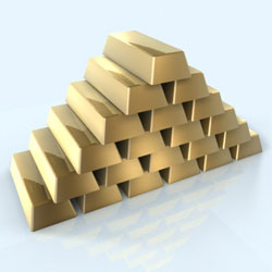 O Ouro é um exemplo de um metal