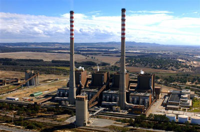 Central termoelétrica em Sines