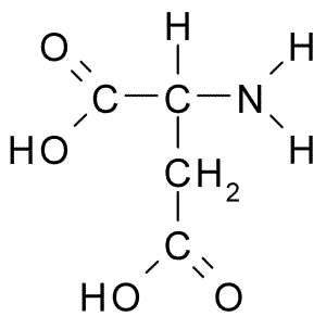 Fórmula de estrutura do Aspartato