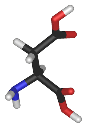Modelo molecular do Aspartato