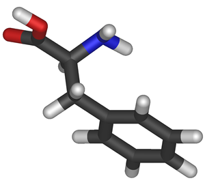 Modelo molecular da Fenilalanina
