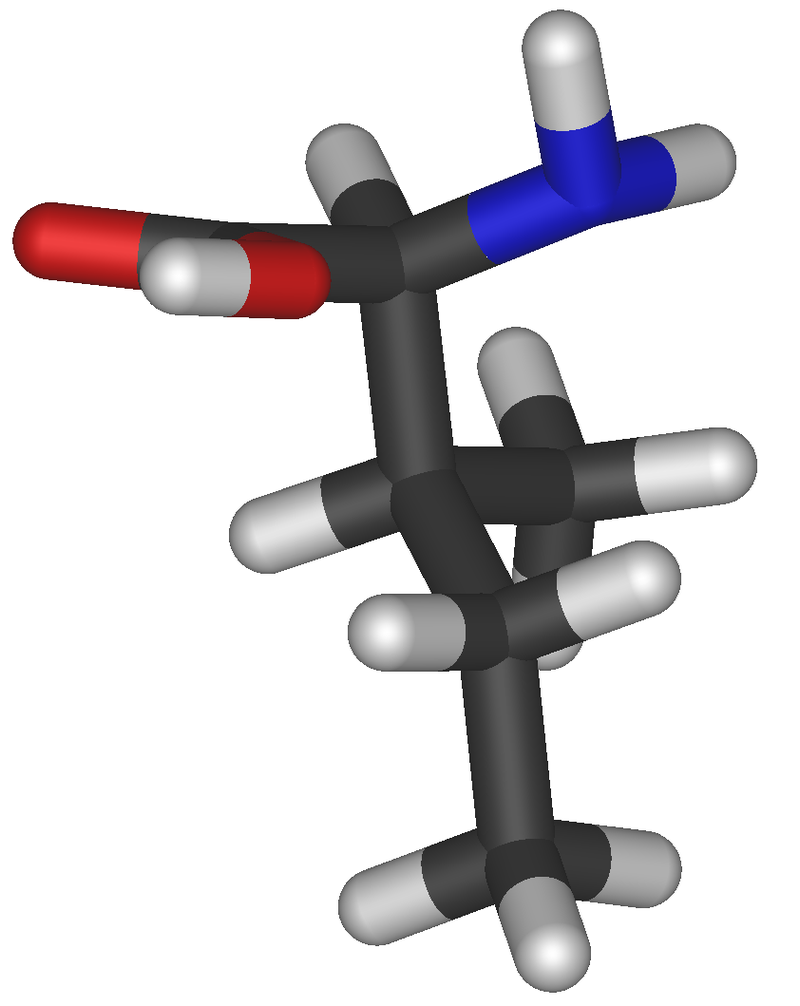 Modelo molecular da Isoleucina